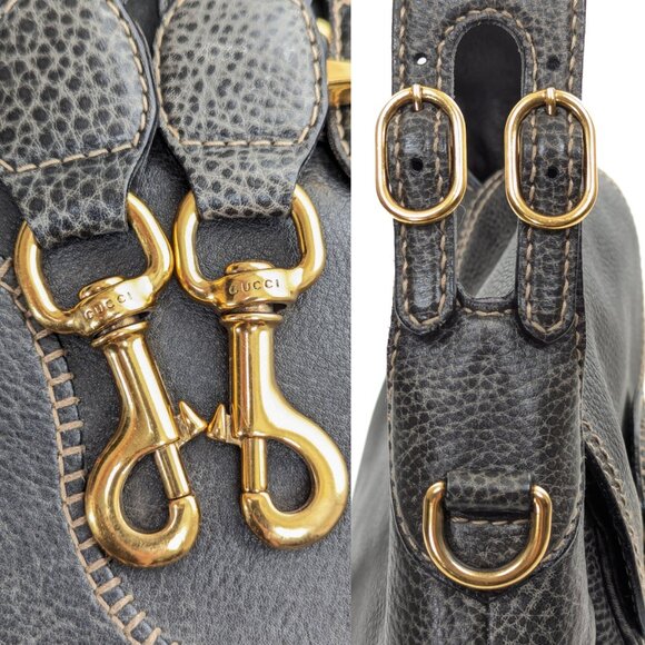GUGGI Horsebit 55 2-Way Large Shoulder Bag  - Leather - Picture 7 of 16